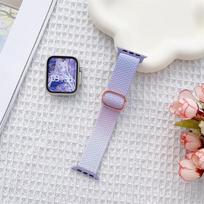 Rainbow Knitting Strap For Apple Watch Band Ultra 49mm 44mm 40mm 45mm 41mm 42mm wrist metal iWatch Series 8 7 6 5 SE 4 3 Bracelet band 38mm 40mm 41mm