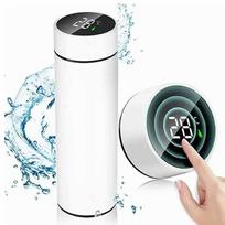 500ML Išmanus Izoliacinis Puodelis Mini Termosas Vandens Butelis LED Skaitmeninis Temperatūros Rodmuo Nerūdijančio Plieno Termosas 500ml gray