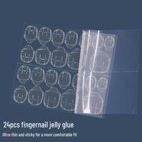 Nagų dailės rinkinys: Dvipusis želė klijai, Nagų dildė, Poliravimo lazdelė, Alkoholio servetėlės, Nagų valiklis, Apelsinmedžio lazdelė Imported glue plus sticky jelly glue geltona