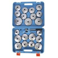 Tbest Jeu de clés pour filtre à huile 23pcs Kit d'Outils de Dissolvant Adaptateur de Douille de Retrait de Clé de Filtre à Huile