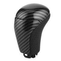 Leather Carbon Fiber Gear Shifter Shift Knob Perforated Fit for HighlanderTacomaLand Cruiser Prado