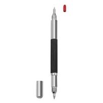 Graviravimo rašiklio antgalio rašiklis Dvigubos galvutės metalo ėsdinimo graviravimo rašiklis metalui stiklo keramikai akmens mediena Pack of 1 black