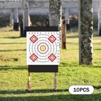10 vnt. popierinių taikinių nešiojama praktika lauko veikloms vyrams moterims sportui