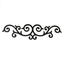Black Wooden Scroll Wall Decoration Retro Wall Art Sign Decorative