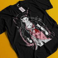 Demon Slayer marškinėliai Nezuko T-shirt Tanjiro T-shirt Muzan Doma Marškinėliai Inosuke Zenitsu 4XL