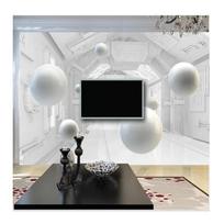 Abstract Corridor Space Spherical 3D Mural Wallpaper Living Room Study Background Wall Mural Home Decoration 200 cm(W) x 140 cm(H)