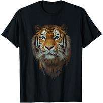 Bengalijos Tigras Pavojuje Laukinių Gyvūnų Mėgėjas Didysis Katės Spaudinio Marškinėliai T-Shirt S juoda