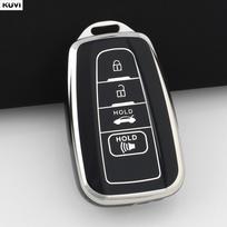 TPU Automobilio Raktų Dėklas Dangtelis 4 Mygtukams Toyota Prius Camry Corolla CHR C-HR RAV4 Land Cruiser Prado Raktų Pakabukas Priedai