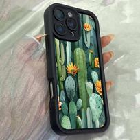 JT109 Cactus Plants Illustration for iPhone 17 16 15 Pro Max Samsung S26 S25 S24 Ultra A17 A16 A07 A56 Xiaomi 15T Redmi 15c 14C Soft TPU Case for iPhone 5/5s juoda