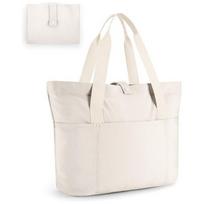 Women Tote Bag  Laptop Travel Tote diaper Gym Yoga Bag Shoulder Bag for  Work Student Class Shopping Bag One Size smėlis