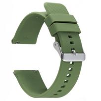 18mm 19mm 20mm Silicone Watch Strap Quick Release for Casio Soft Watchband Rubber Bracelet for Omega for Seiko for Huawei 19mm žalia
