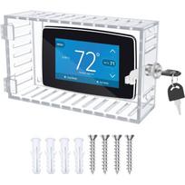 Thermostat Lock Box, Acrylic Clear Thermostat Cover, Universal Large Thermostat Guard With Key, Thermostat Cover With Lock 8.07x4.72x2.2in Kraft box packaging