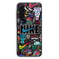 Telefono dėklas - MANIACASE - Samsung Galaxy A57 - Silikonas TPU - Spalvingas Nike Air raštas - Pikachu ir dizainas; Goku juoda