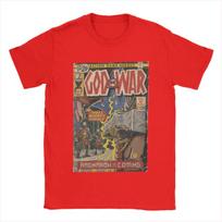 God Of War Ragnarok Comic Book Cover TShirts for Unisex Casual Pure Cotton Tee Shirt Crew Neck Short Sleeve T Shirts Gift Clothes S