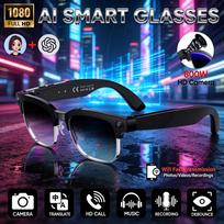 Nauji AI išmanieji akiniai 1080P HD kamera Chat GPT 32GB atmintis 144+ Vertimas BT skambutis Muzika Vaizdo įrašas Išmanieji akiniai Vyrams Moterims