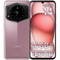 CUBOT A30 Išmanusis telefonas - 16GB+128GB/1TB Išmanusis telefonas Android 14, 6.74  HD+/90Hz Ekranas, 1.46  Galinis Ekranas, 48MP+16MP, 5100mAh, Dvi SIM Kortelės 4G/OTG rožinė