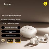 Baseus MC1 AI Translation Clip-On Open-Ear Bluetooth Earbuds Cloud Airbag Comfort Fit