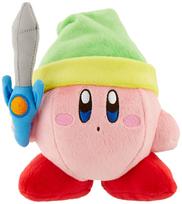 Sanei Boeki Kirby ALL STAR COLLECTION Sword Kirby Plush Toy KP09 (S) W13×D8.5×H10cm