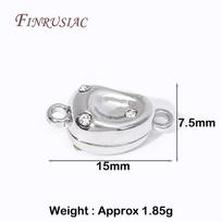 18K Gold Plated Bracelet Clasps Connectors DIY Bracelet Necklace Fittings Magnetic Clasps Accessories For Jewelry Making 2 Pieces