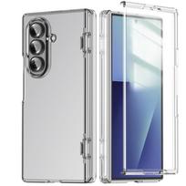 Case for Samsung Z Fold 7 6 Spring hinge housing membrane integrated transparent full coverage shockproof protective case tough Galaxy Z Fold7 skaidri