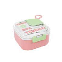 Seal Bento Box Leak Proof Crisper Cute Food Storage Box  for Outdoor Picnic School Pink PP