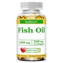 Fish Oil 1200mg Softgels, Premium Deep Sea Omega-3 Supplement with 360mg Omega-3 Fatty Acids, Cardiovascular & Heart Health 120PCS