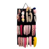 Punch-free Sunglasses Storage Hanging Bag Felt Hair Bows Clips Storage Rack  Baby Girls Children juoda
