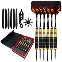 Professional 24g Steel Tip Brass Darts with Aluminum Shafts Customizable Safety Flights Eco-Friendly Design Gift Box Packaging juoda