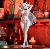 Anime Girl Figure Azur Lane Aegir Bikini Swimsuit Pvc Statue Desktop Ornament Computer Case Decoration Boxed Collectible Model