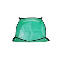 Plant Repotting Mat Soil Catcher Tray for Transplanting Succulents and Greenery with Foldable Edges and Snap Buttons for Easy Soil Containment One Size