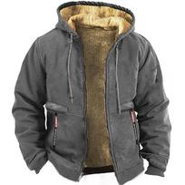Vyriškas vienspalvis megztinis su užtrauktuku žiemos megztinis Didelio dydžio laisvalaikio džemperis ilgomis rankovėmis S