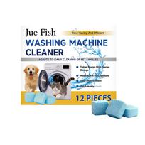 JUE FISH Washing Machine Cleaner Tablets – Daily Cleaning, Deodorizing, and Refreshing Care for All Models 12pieces