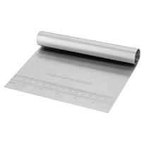 Stainless Steel Dough Scraper with Measurement Scale Kitchen Baking Tool Flexible Dough Cutter and Pastry Scraper for Food Preparation 15
