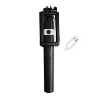 Type-C Plug Portable Handheld Selfie Stick 3.5mm Plug Extendable Selfie Stick  Mobile Phone black-Type-c