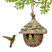 Bird WarmCoconut Breeding With Climbing Ladder Toy Landscaping Supplies One Size geltona