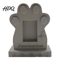 Precious Pet Memory Holder Tombstone Dog Memorial Stone with Built-in Photo Card