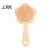 Hair Detangling Brush Flower Shape Air Cushion with Mirror, Men Women 2-In-1 Scalp Shaped Hairbrush Massage Brush, Detangler for Long Thick Curly Wet