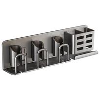 A25F-Toothbrush Holder Multi-Function Toothbrush Cup Holder Wall Mounted No Drill Bathroom Organizer Bathroom Storage