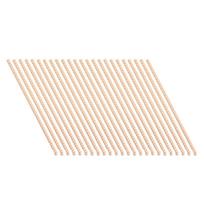 A25F-24 Pcs Beaded Wood Trim Molding Decorative Half Wooden Bobbin Trim 15.7 Inch Unfinished 3D Decorative Molding Paintable