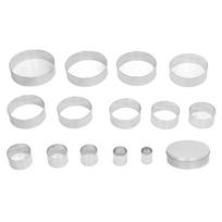 14pcs Forming Rings Cake Ring Mold Round Shape Stainless Steel Mold Round Cake Cutter  Cake Baking sidabras