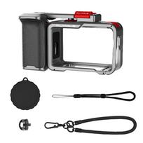 For DJI OSMO Action 6 Street Grip Kit Camera Aluminum Frame Case With Lens Cap For DJI Action 6 Accessories For Action 6 tamsiai pilka spalva