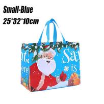 Christmas Gift Bags Santa Elk Snowflake Tote Bag Children's Gift Bags Thickened Non-woven Waterproof Bag Christmas Decoration 1PC