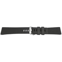 Bracelet silicone - MY-MONTRE - Fitbit Versa/Versa 2 - Noir - Boucle acier sablé - Longueur 210 mm juoda