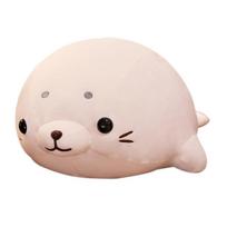 50/60CM Kawaii Soft Seal Filled Marine Animal Plush Toy Doll Pillow Cute Sea Lion Doll Birthday Gifts For Boys And Girls 50cm balta
