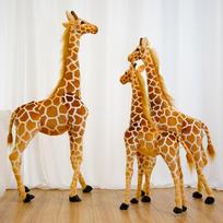 140CM Didžiulė Žirafos Pliušinis Žaislas Gražios Realistiškos Žirafos Lėlės Minkštas Įdarytas Gyvūnas Imitacinis Žaislas Kūdikio Dovana Dekoracija Vaikų Kambariui 35cm