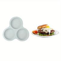 Reusable Silicone Egg Tray - Non-Stick Mold for Baking, Air Fryer, Omelets, Burgers, Cakes - 220°C Safe, Easy Clean pilka spalva