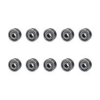 10pcs Miniature Bearings 3x10x4mm 623zz Roller Skate Wheel Bearings Carbon Steel Miniature Ball Bearings Deep Groove for Scooter