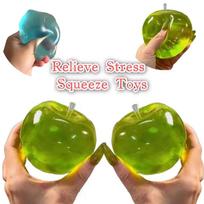 Squishy Green Apple Stress Ball Soft Fidget Sensory Toy for Slow Rebound Squeeze Toy for Adults Kids Christmas Gift United States