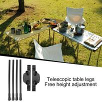 Metal Table Legs Camping Table Legs Steel Heavy Duty Furniture Desk Legs Adjustable Folding Dining Table Legs For Bench Folding China Mainland