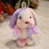 Easter Rabbit Bunny Stuffed with Long Floppy Ears Colorful Tie Dye Rabbit Plush Toy Bedtime Super Soft Colorful Rabbit Plush